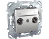 Розетка TV/FM оконечная Schneider Electric Unica MGU5.452.30ZD