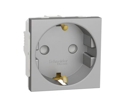 Розетка Schneider Electric Unica New Modular с/з со шторками 16A 250V NU303730