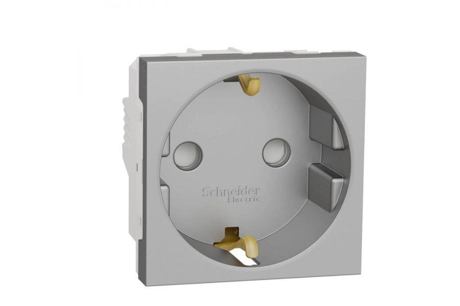 Розетка Schneider Electric Unica New Modular с/з со шторками 16A 250V NU303730
