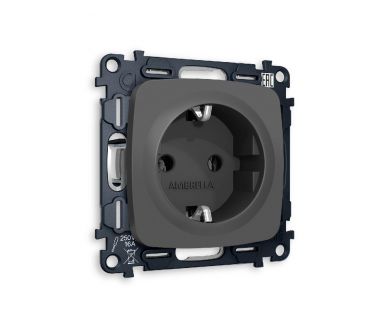 Комплект механизма розетки с/з на винтовых зажимах Ambrella Volt Omega MO906010