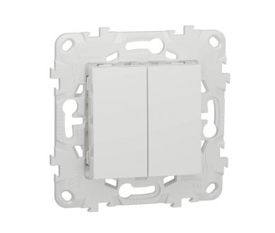Выключатель двухклавишный Schneider Electric Unica New NU521118