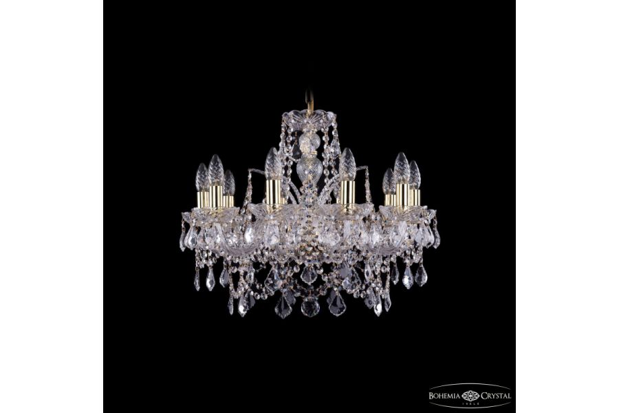 Подвесная люстра Bohemia Ivele Crystal 1411/10/195 G Leafs