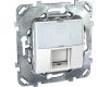 Розетка телефонная RJ12 Schneider Electric Unica MGU5.493.18ZD