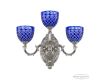 Бра Bohemia Ivele Crystal Verona 7214B12/2+1/210 Ni P1 U Clear-Blue/H-1J