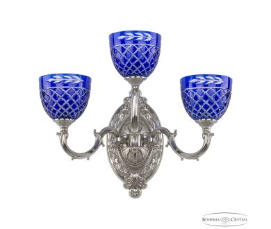 Бра Bohemia Ivele Crystal Verona 7214B12/2+1/210 Ni P1 U Clear-Blue/H-1J