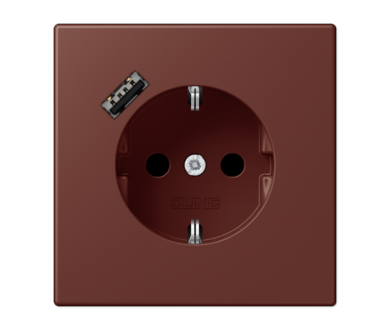 Розетка 2K+З USB Typ A Jung LC1520-18A235