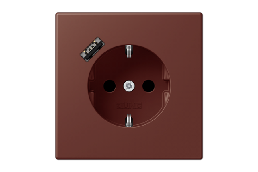 Розетка 2K+З USB Typ A Jung LC1520-18A235