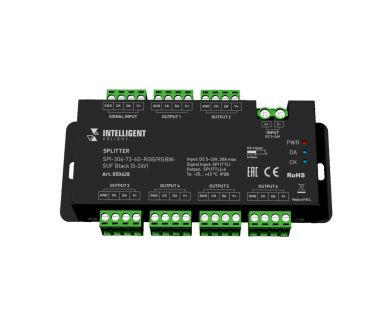Сплиттер Arlight SPI-306-73-6G-RGB/RGBW-SUF Black (5-24V) (IARL, IP20 Металл) 050428
