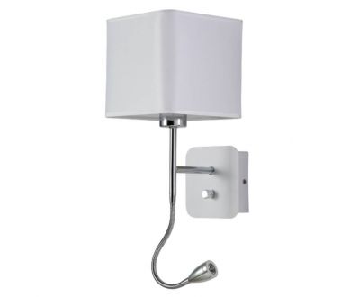 Бра Crystal Lux Paco AP2 Chrome/White
