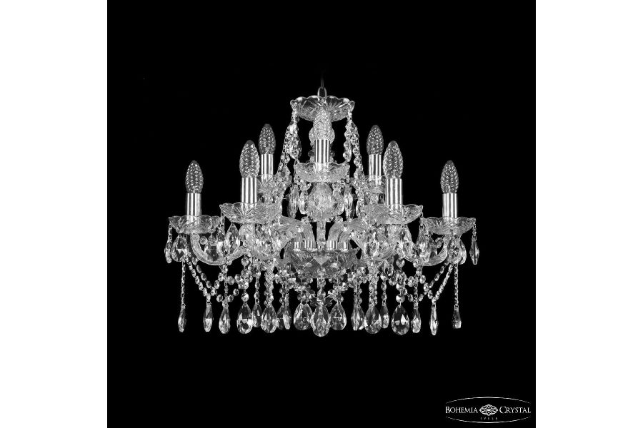 Подвесная люстра Bohemia Ivele Crystal 1413/6+3/200 Ni