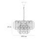 Подвесная люстра Arte Lamp Evelyn A4073LM-7PB