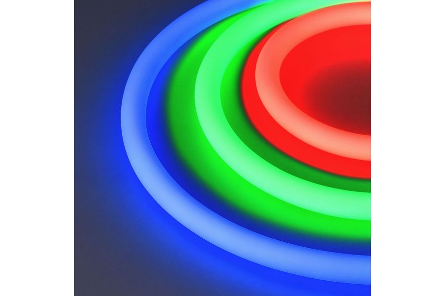 Светодиодная герметичная лента Arlight WAVE-TOP-A240-18x15mm 24V RGB (10 W/m, IP54, 5m, wire x1) 052417
