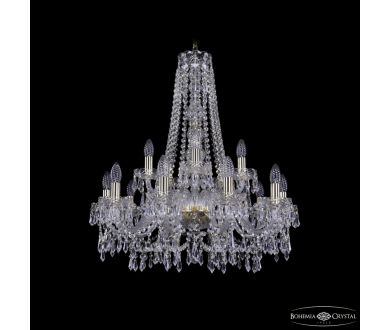 Подвесная люстра Bohemia Ivele Crystal 1403/10+5/240/h-76 G