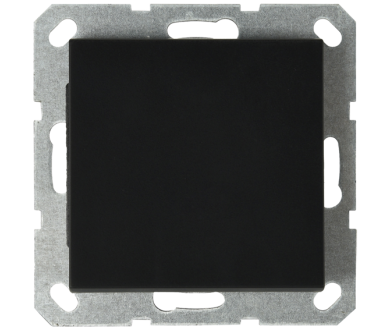 Звонковый механизм Jasmart в комплекте с накладкой 10A 250V черный матовый (soft touch) G3010PB