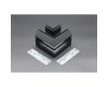 Соединитель шинопровода угловой плоский для натяжного потолка Aployt Magnetic track 220 APL.0284.00.04