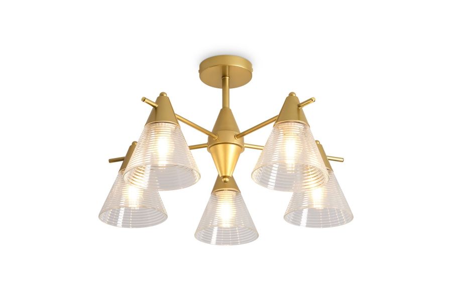 Люстра на штанге Freya Blissa FR5588CL-05BZ