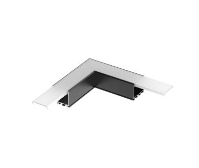 Угол Arlight PLS-LOCK-H25-L90 BLACK (с экраном MAT-L) 031268