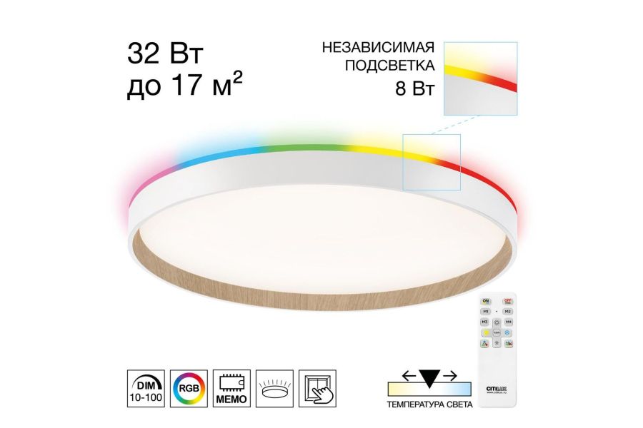 Потолочный светильник Citilux Etalon CL750400R