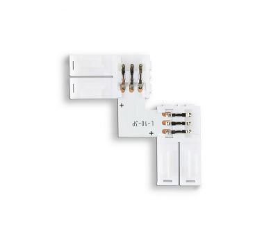 Соединитель угловой L для светодиодной ленты 5050 12/24V (3 конт.) GS6651 (10шт) Ambrella Light Illumination GS6651