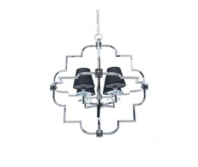 Подвесная люстра Lumina Deco Baltimore LDP 8020-4 CHR+BK