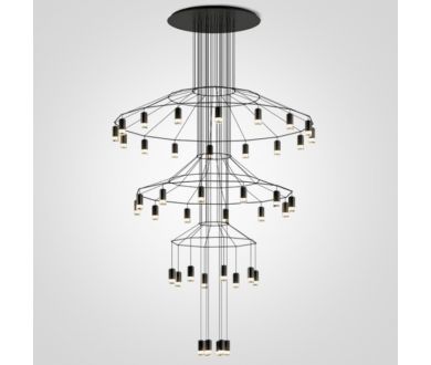 Каскадная люстра ImperiumLoft Vibia Wireflow 75393-22
