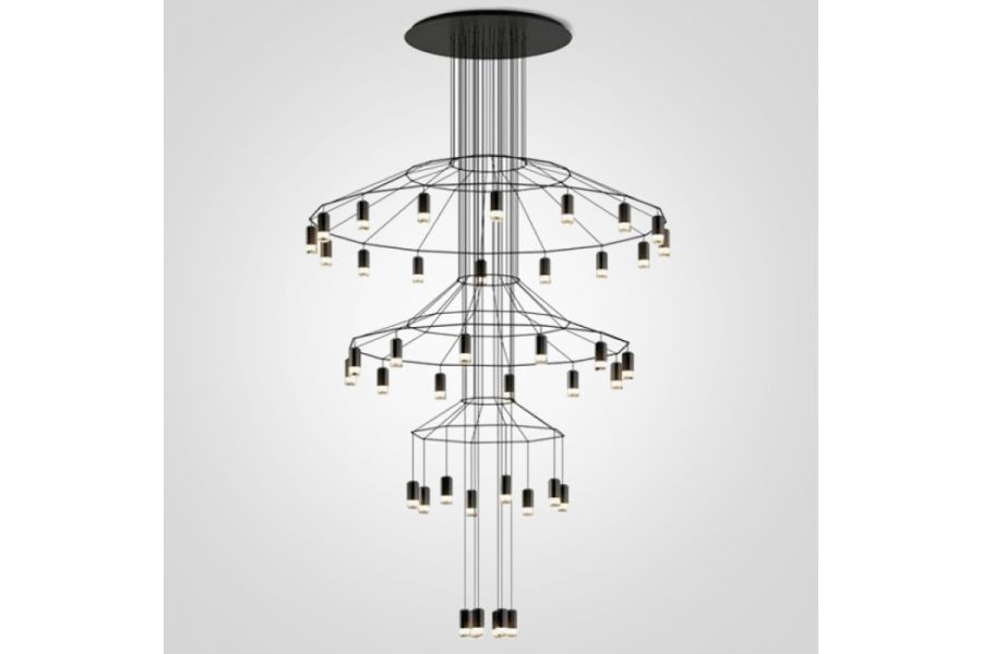 Каскадная люстра ImperiumLoft Vibia Wireflow 75393-22