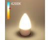 Лампа светодиодная Elektrostandard E27 8W 4200K свеча матовая 4690389152344