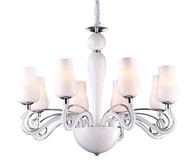 Подвесная люстра Arte Lamp Biancaneve A8110LM-8WH