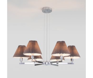 Подвесная люстра Eurosvet Peony 60136/6 хром/графит