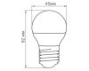 Лампа светодиодная Feron E27 5W 2700K Шар Матовая LB-38 25404