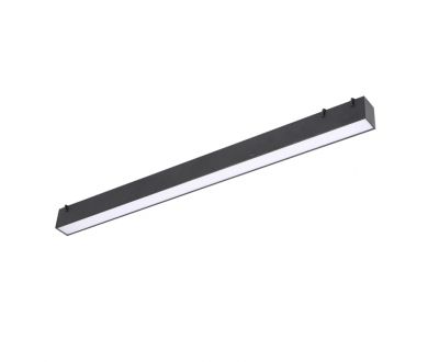 Трековый однофазный светильник Denkirs Belty linear DK5576-BK