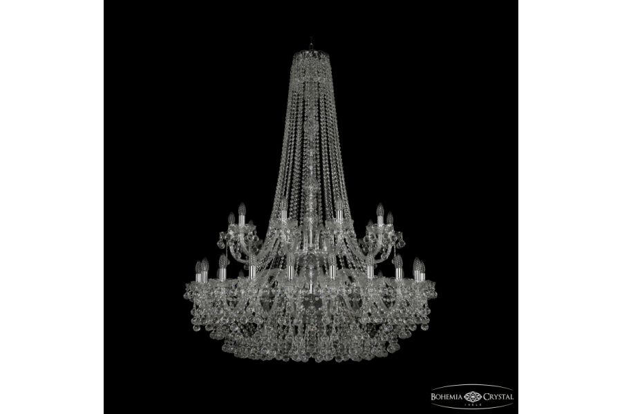 Подвесная люстра Bohemia Ivele Crystal 1409/20+10/400/h-152/2d Ni
