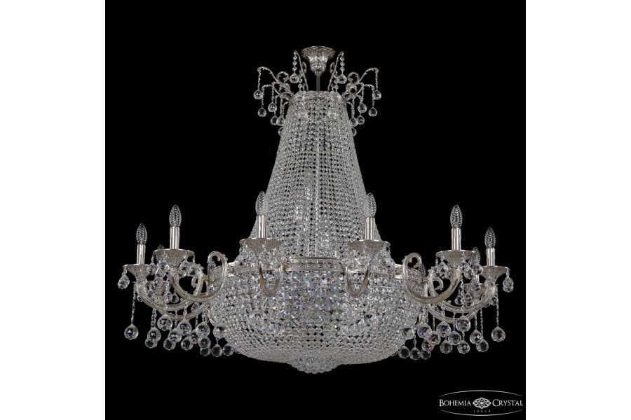 Потолочная люстра Bohemia Ivele Crystal 2128H209/12/123IV/Y1 Ni
