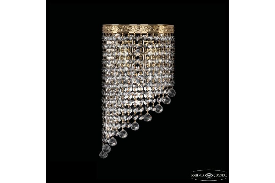 Настенный светильник Bohemia Ivele Crystal 83401BL/18IV-34 G Balls