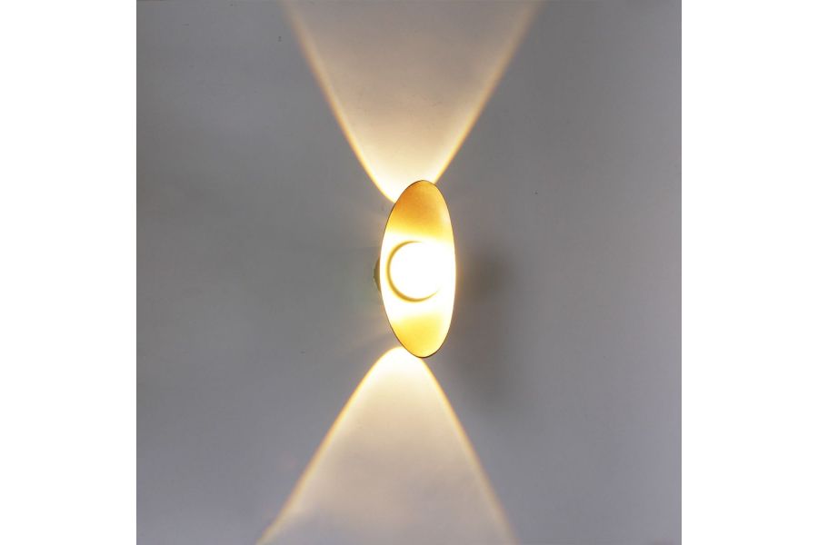 Уличный настенный светильник Reluce 86868-9.2-001JH LED7W BK+GD