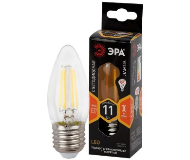 Лампа светодиодная Эра E27 11W 2700K F-LED B35-11w-827-E27 Б0046986
