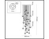 Каскадная люстра Odeon Light Roni 5037/232L
