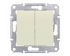 Выключатель двухклавишный Schneider Electric Sedna IP44 10A 250V SDN0300447
