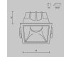 Встраиваемый светильник Maytoni Technical Alfa LED DL043-01-10W3K-SQ-W