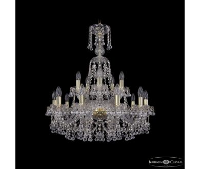 Подвесная люстра Bohemia Ivele Crystal 1409/10+5/240/XL-77 G