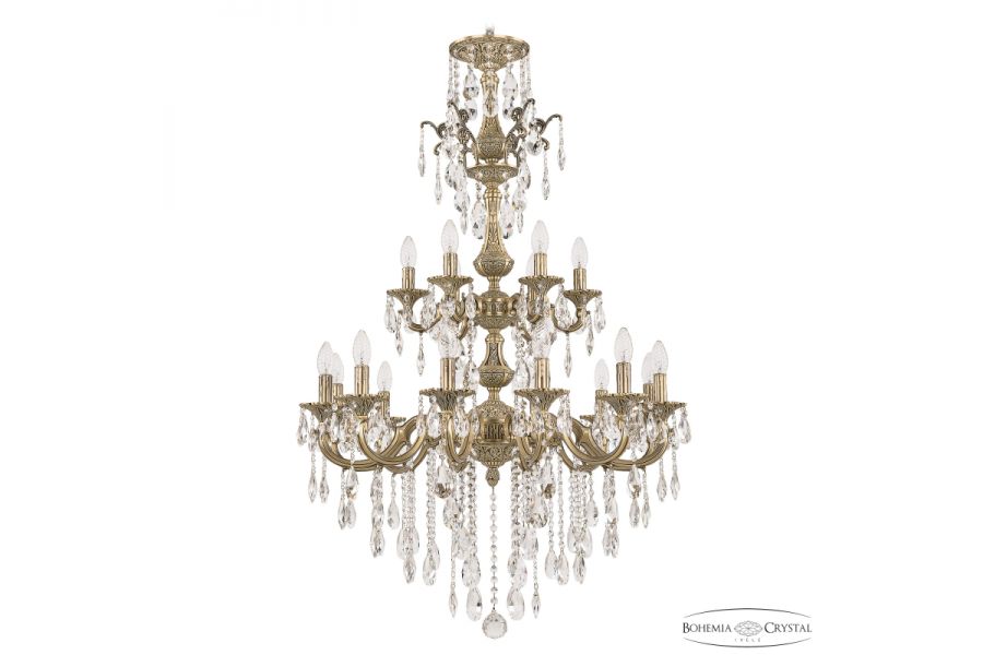 Подвесная люстра Bohemia Ivele Crystal Verona 72101/12+6/250/XL/2d B FP