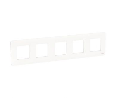 Рамка 5-постовая Schneider Electric Unica New NU201018