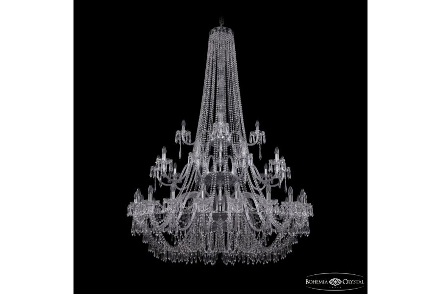 Подвесная люстра Bohemia Ivele Crystal 1403/20+10+5/530/h-203/3d Ni