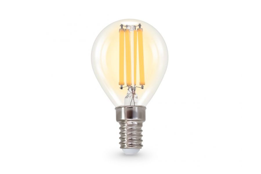 Филаментная светодиодная лампа Ambrella Light Bulbing E14 15W 2700K шар 451533