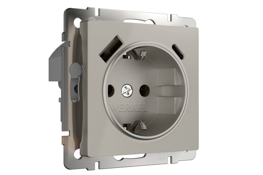 Розетка с/з шторками и USB тип A+C Werkel W1271704 4690389211997 a069465