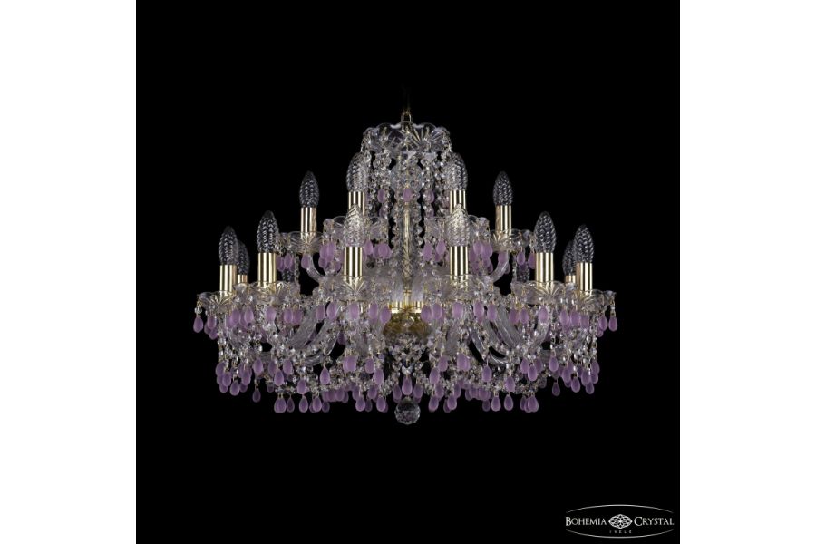 Подвесная люстра Bohemia Ivele Crystal 1410/12+6/240 G V7010