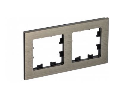 Рамка 2-ая Systeme Electric AtlasDesign Nature Металл латунь ATN312202
