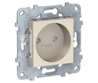 Розетка Schneider Electric Unica New б/з со шторками 16A 250V NU503344