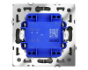 Выключатель двухклавишный с подсветкой Voltum S70 VLS020208 (черный матовый)