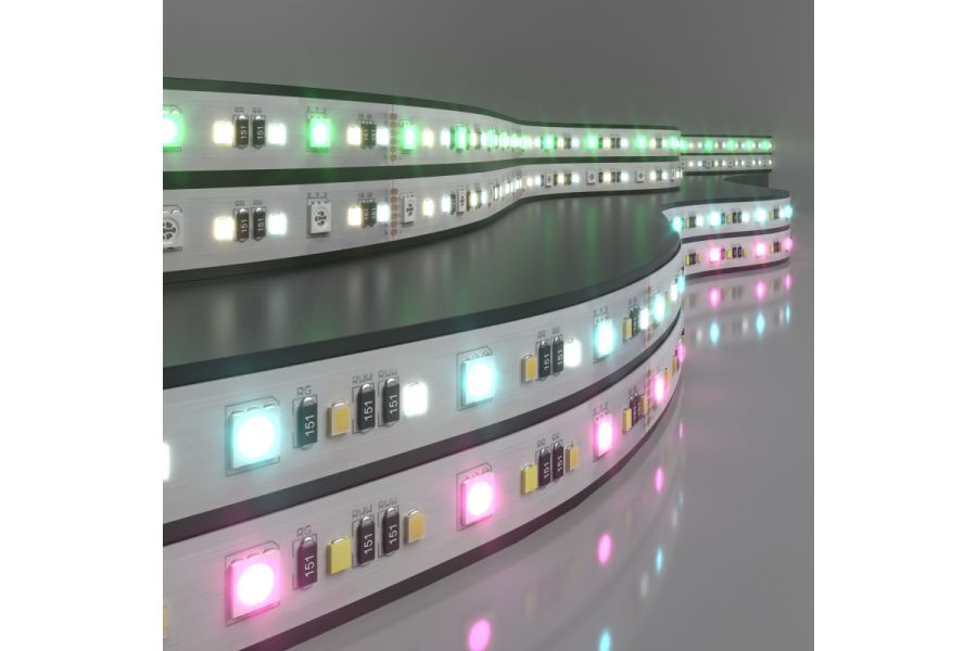 Светодиодная лента Elektrostandard 24V 16W 90Led 5050+2835+2835 IP20 MIX RGB/теплый белый/холодный белый, 5м 4690389172328